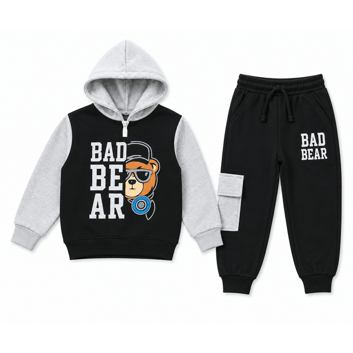 Boys Bad Bear Hoodie Tracksuit