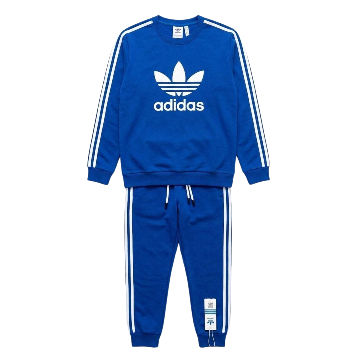 Boys Stripe Fleece Tracksuit – Blue