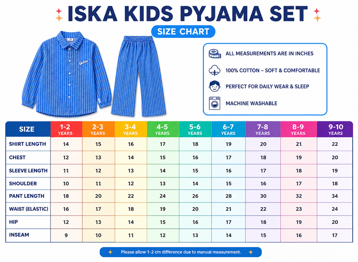 Kids Embroidered Denim Shirt & Pants Set