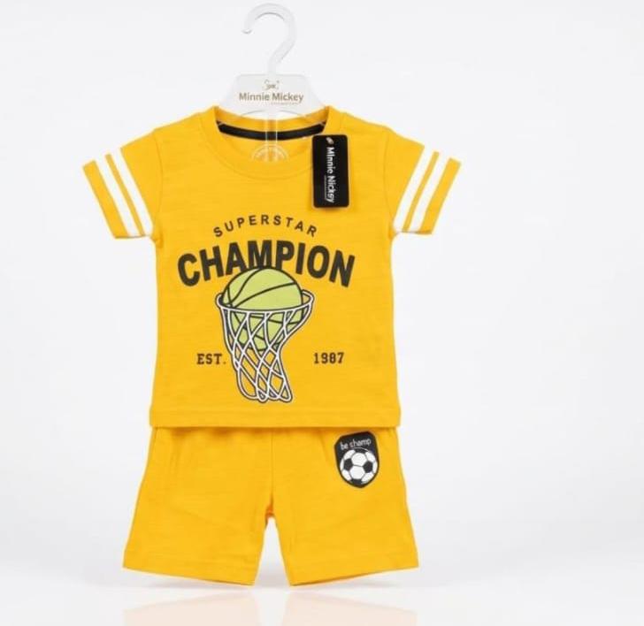Boys Yellow Sports Coord Set
