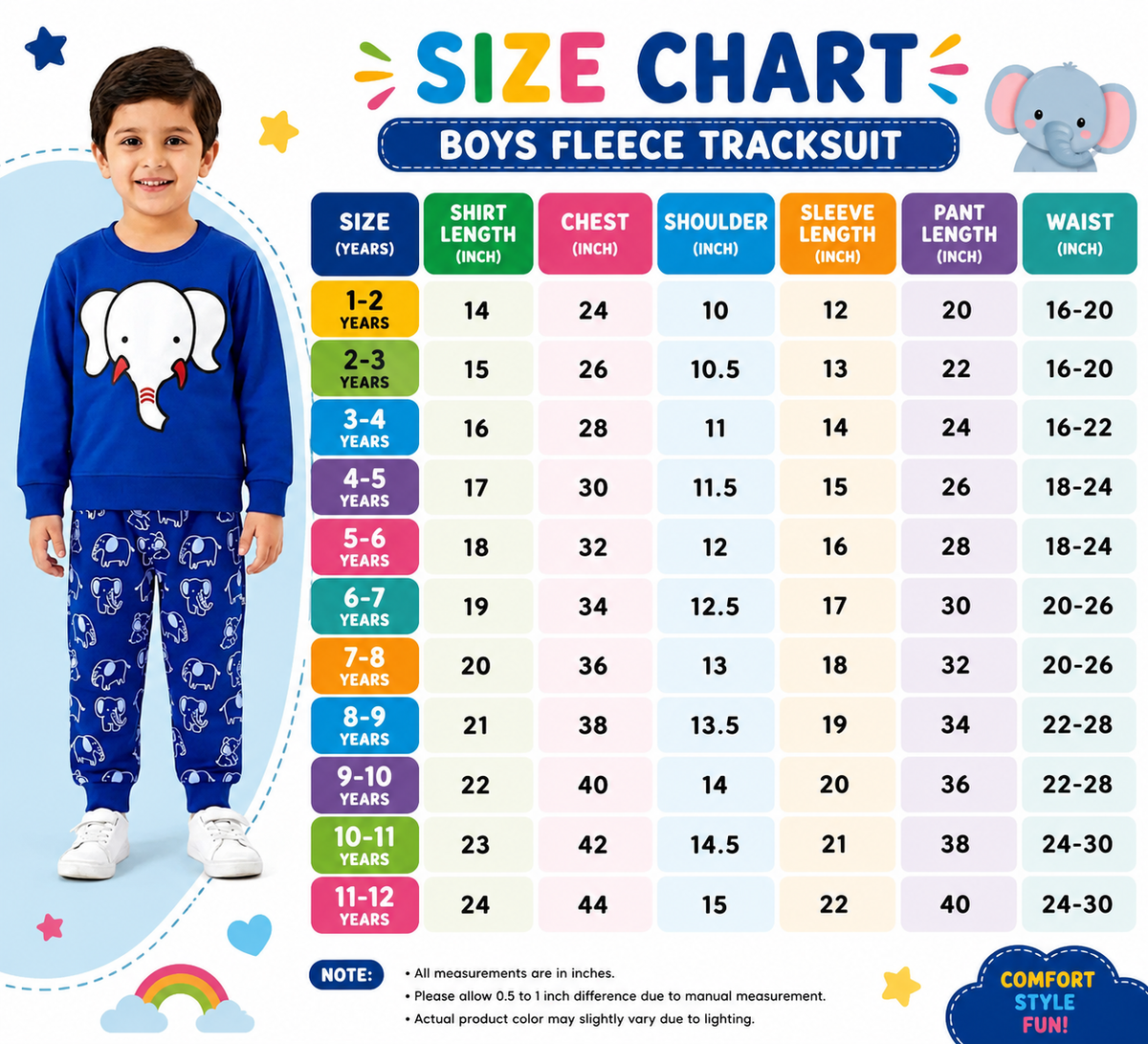 Boys Blue Elephant Tracksuit