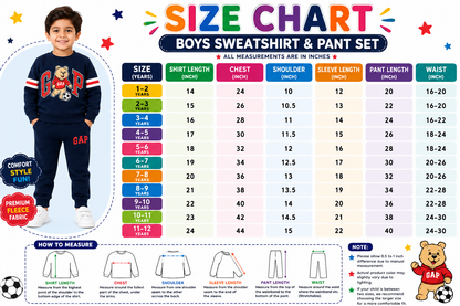 Boys Navy Bear Mascot Soccer Sweatshirt & Jogger Set