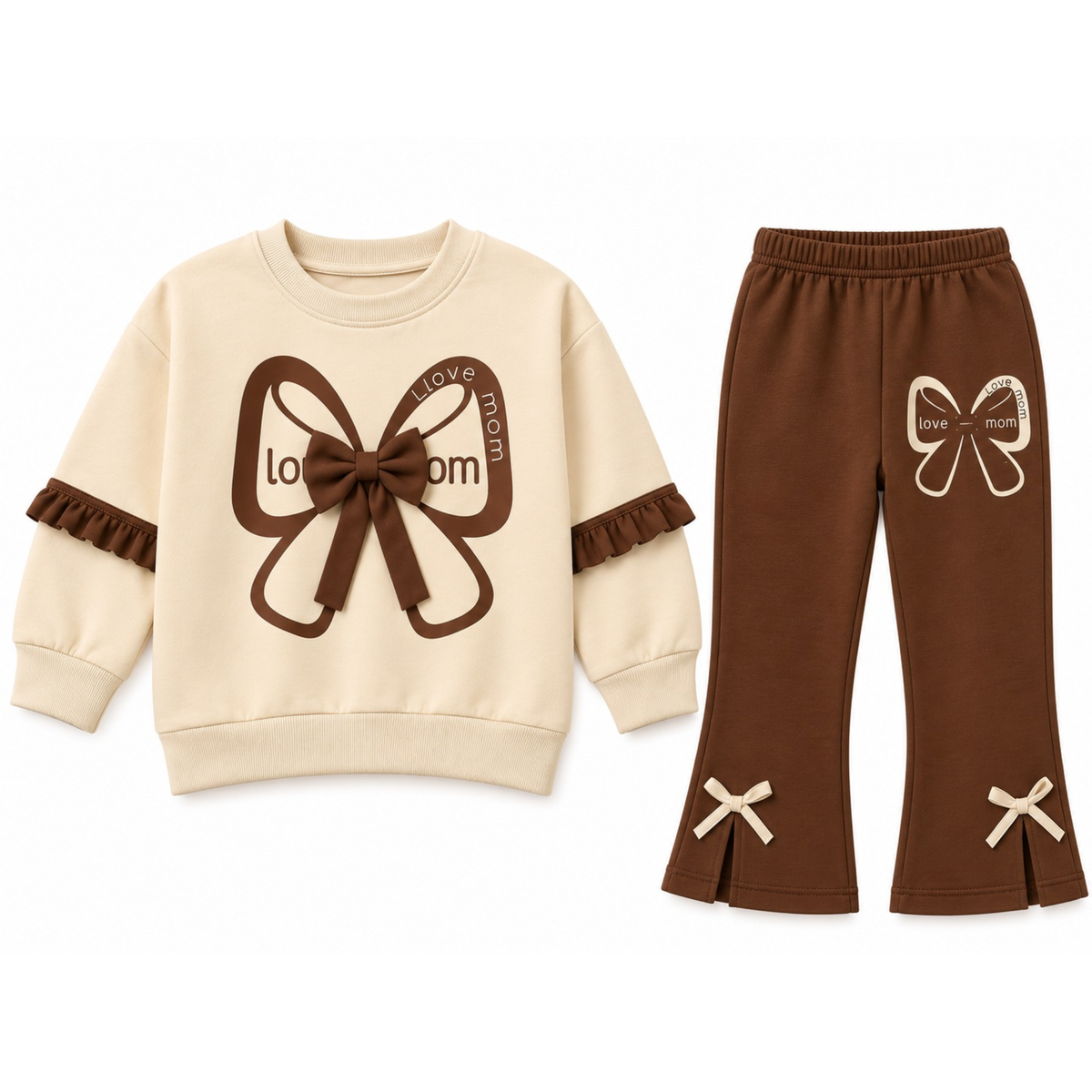 Girls Bow Winter Tracksuit