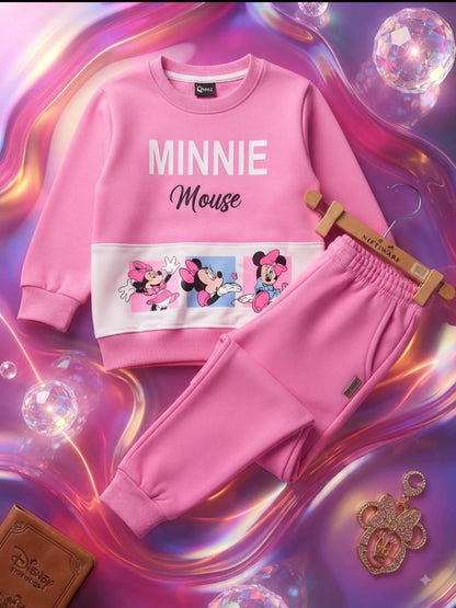 Pink Minnie Mouse Tracksuit for Girls