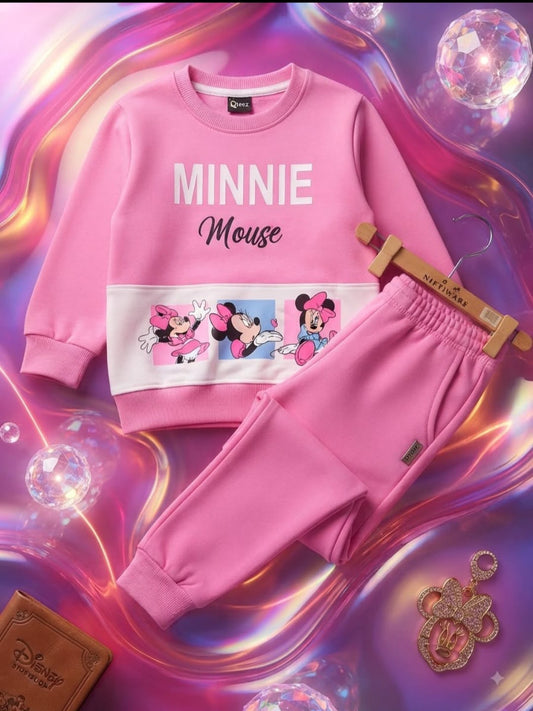 Pink Minnie Mouse Tracksuit for Girls