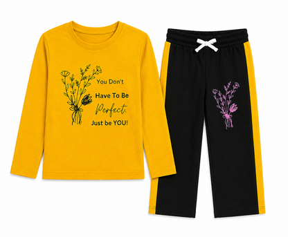 Girls Full Sleeve Jersey Trouser Shirt