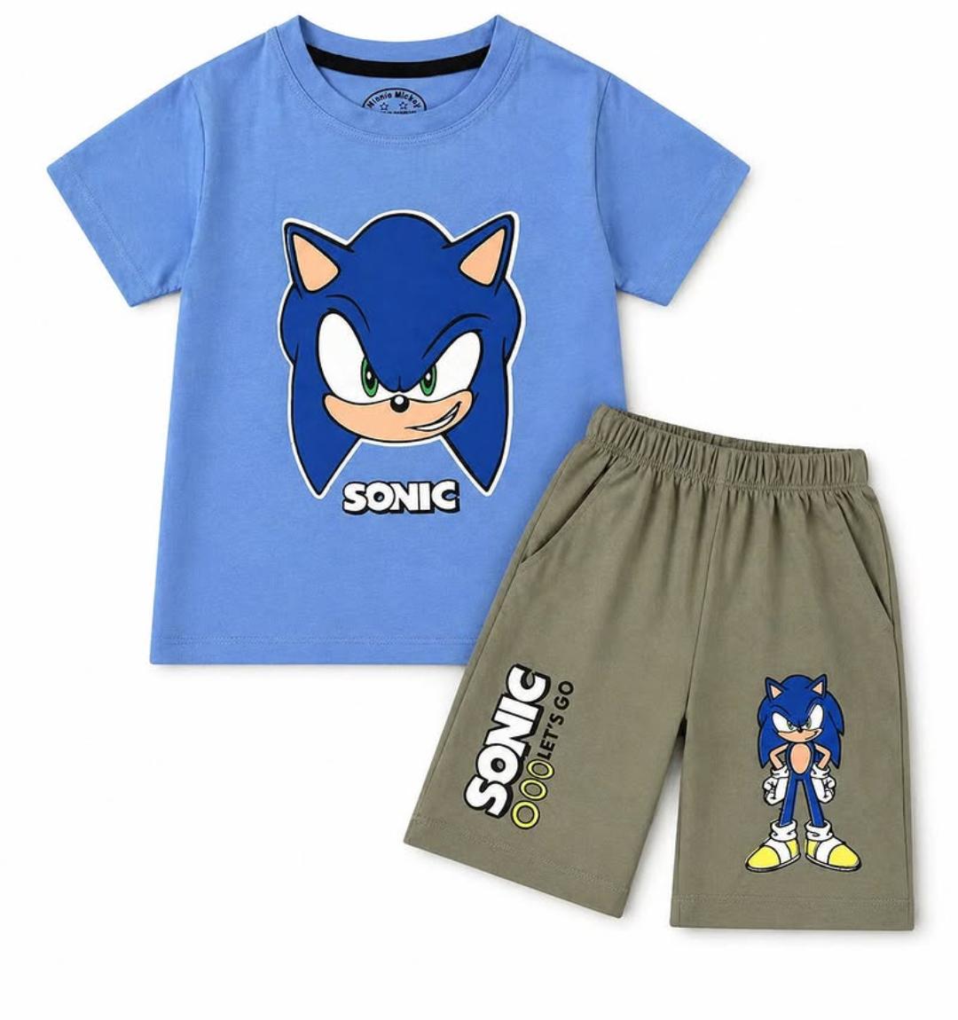 Boys Blue Hedgehog Character Coord Set