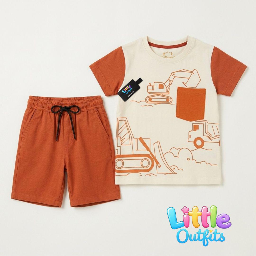 Boys Construction Truck Coord Set