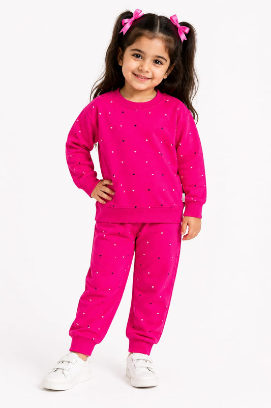 Heart Shape Terry stuff Tracksuit