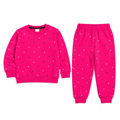 Heart Shape Terry stuff Tracksuit