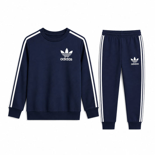 Navy Blue Kids Tracksuit Shirt