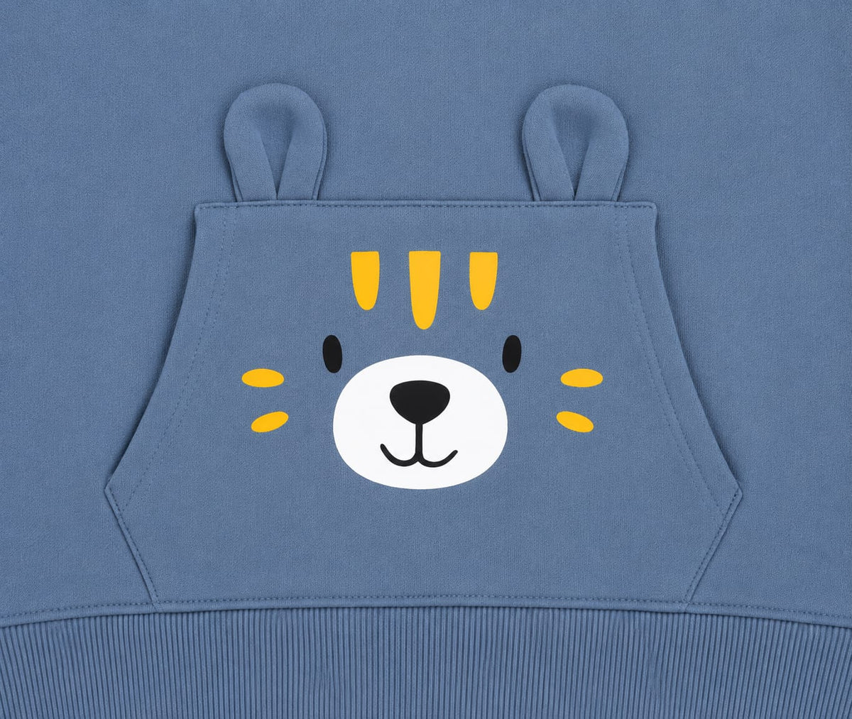 Kids Steel Blue Bear Pocket Sweatshirt & Jogger Set