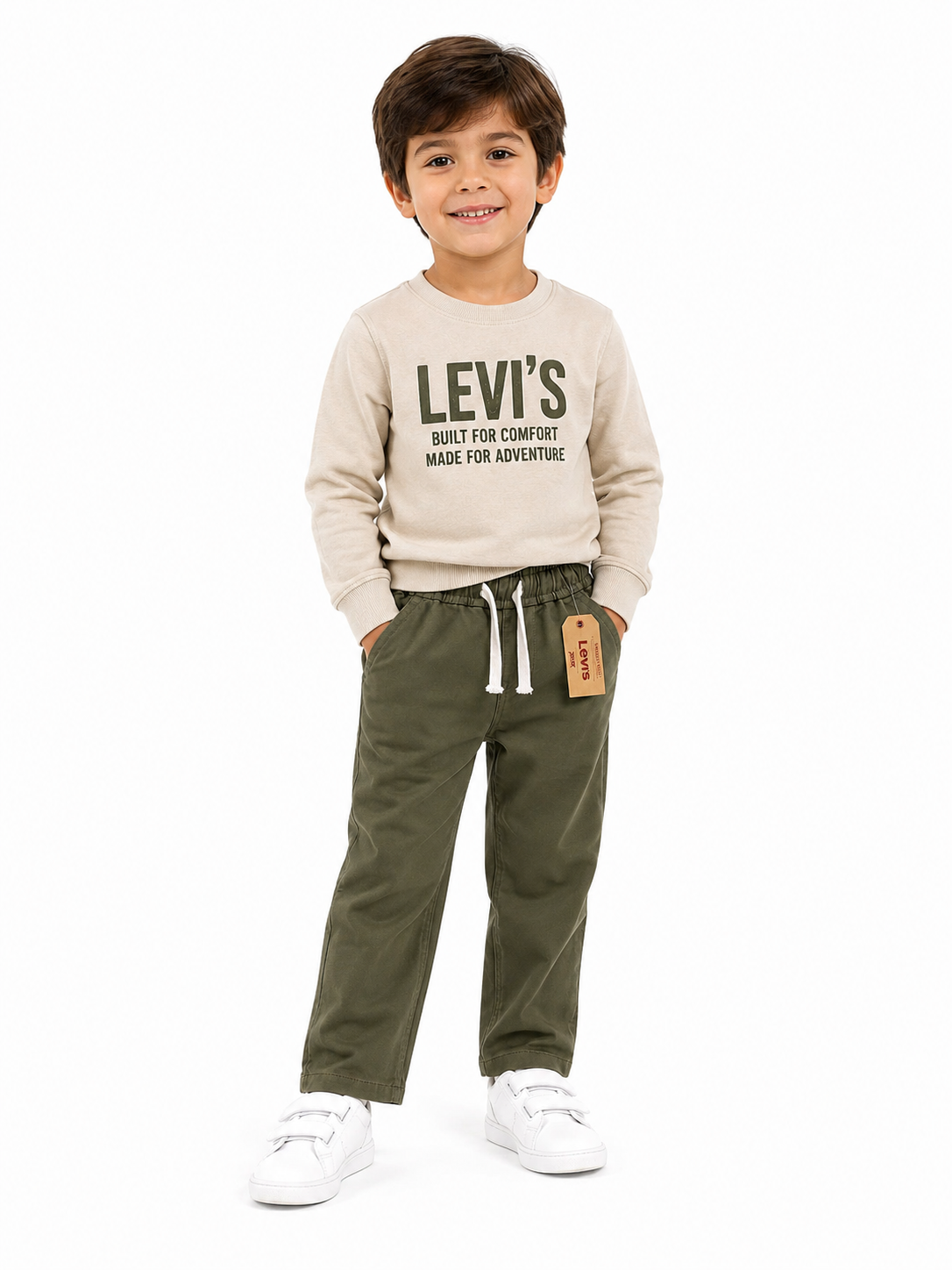 Olive Green Cotton stretchable Pant
