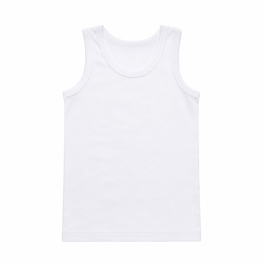 Kids Pure Cotton Jersey Vest