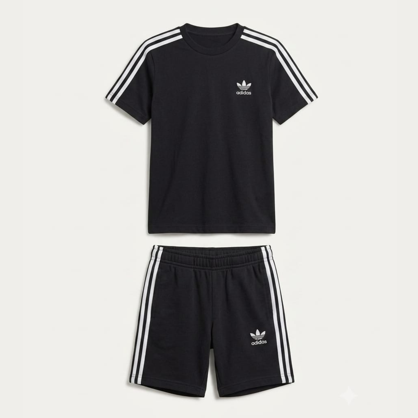 Boys Black Sporty Coord Set