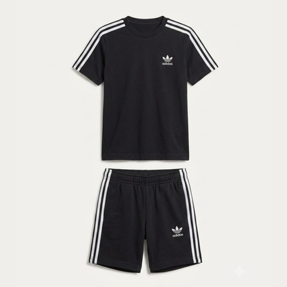 Boys Black Sporty Coord Set