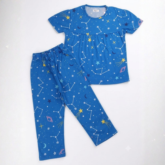 Girls Starry Night Pants Set