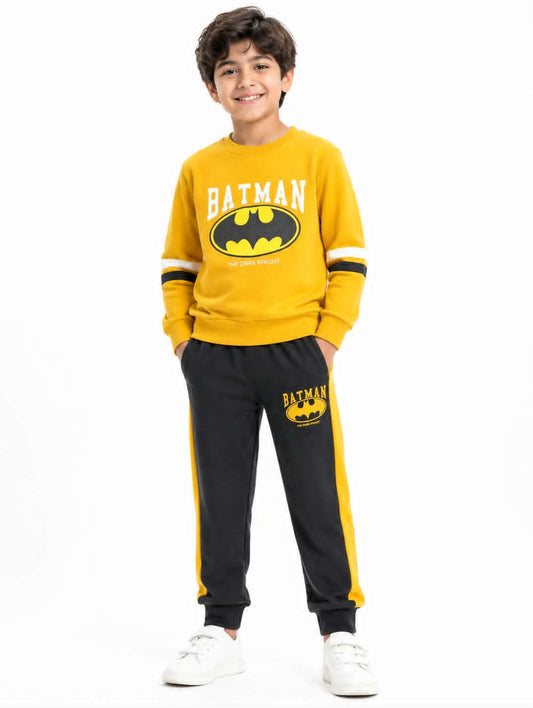 Batman yellow Fleece Tracksuit