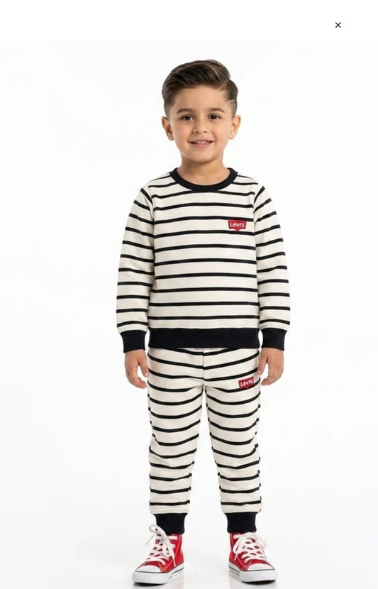 Boys Striped Fleece Tracksuit